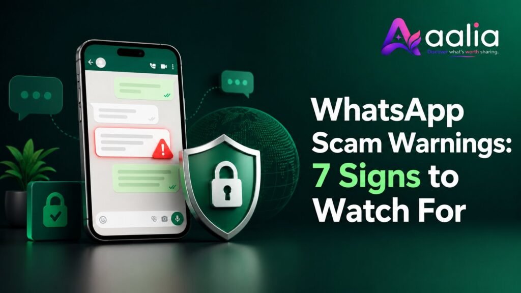 WhatsApp scam warnings showing seven signs to watch for